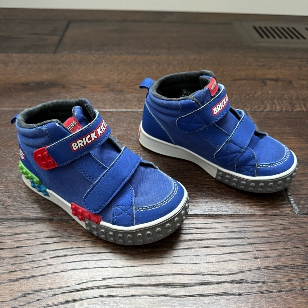 Sketchers Brick Kicks Blue High-Top Shoes